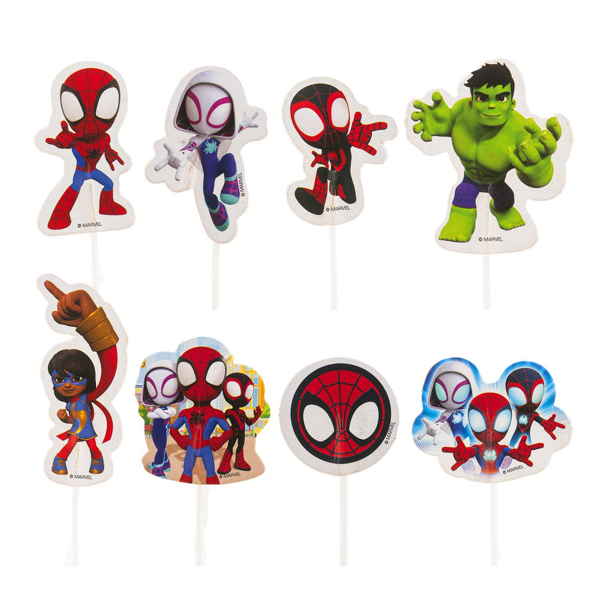 Spidey Cupcake Toppers – 16 stuks