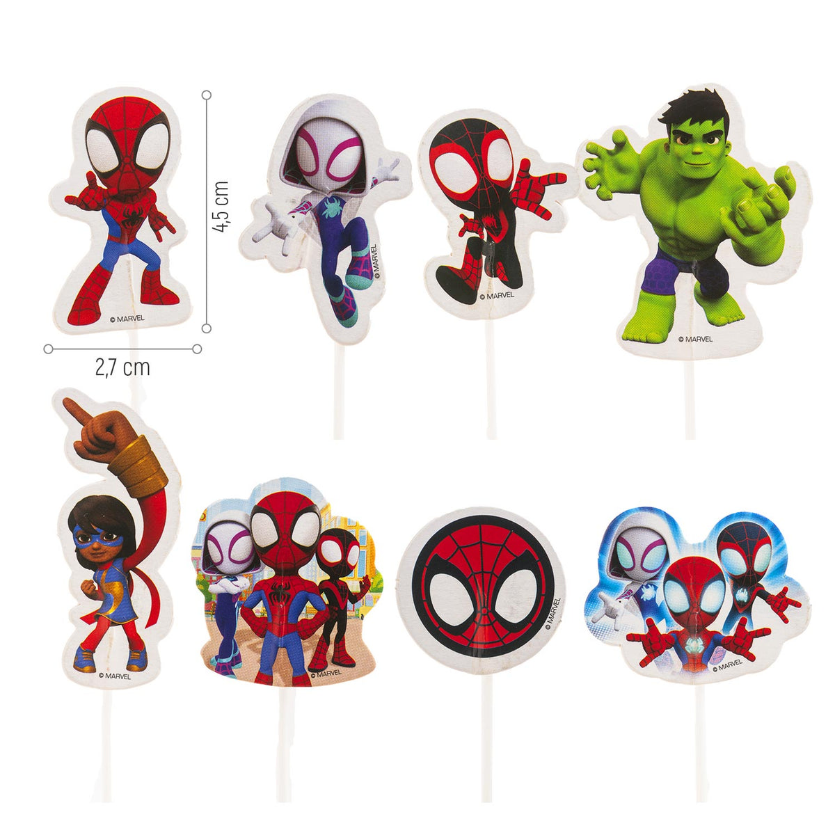 Spidey Cupcake Toppers – 16 stuks – foto 3