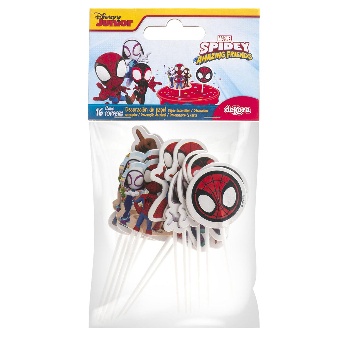 Spidey Cupcake Toppers – 16 stuks – foto 2