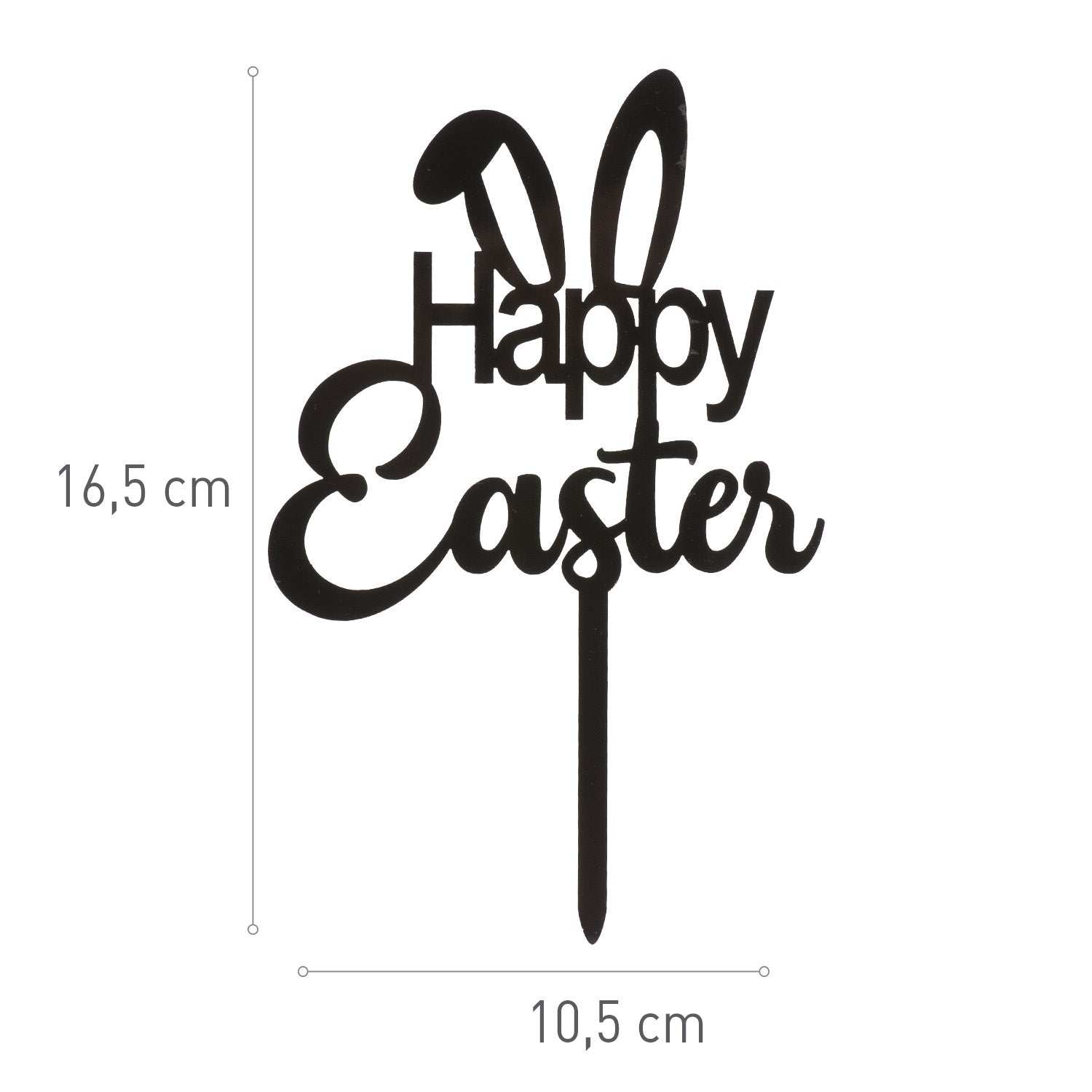 Happy Easter Taarttopper – 16,5 x 10,5 cm