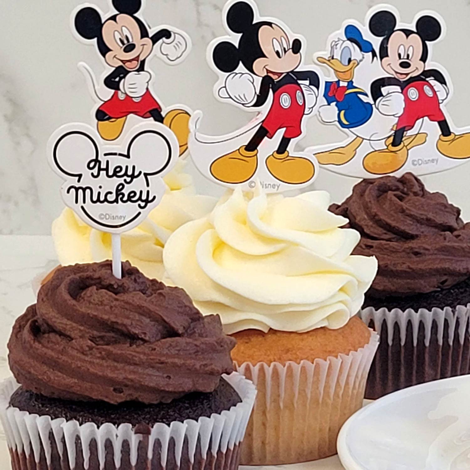 Cupcake Decoratie - Mickey Mouse - 16 stuks