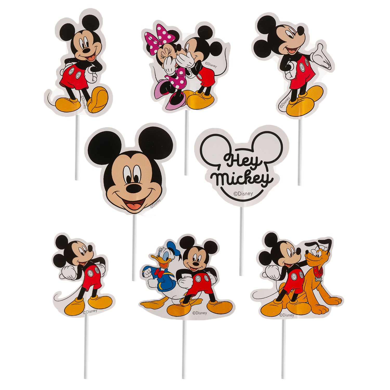 Cupcake Decoratie - Mickey Mouse - 16 stuks