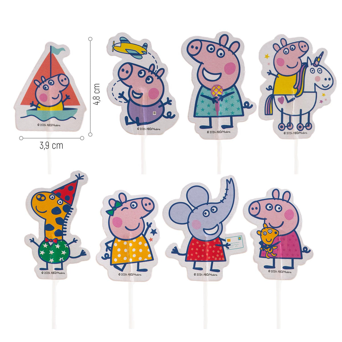 Peppa Pig Cupcake Toppers – 16 stuks – foto 2