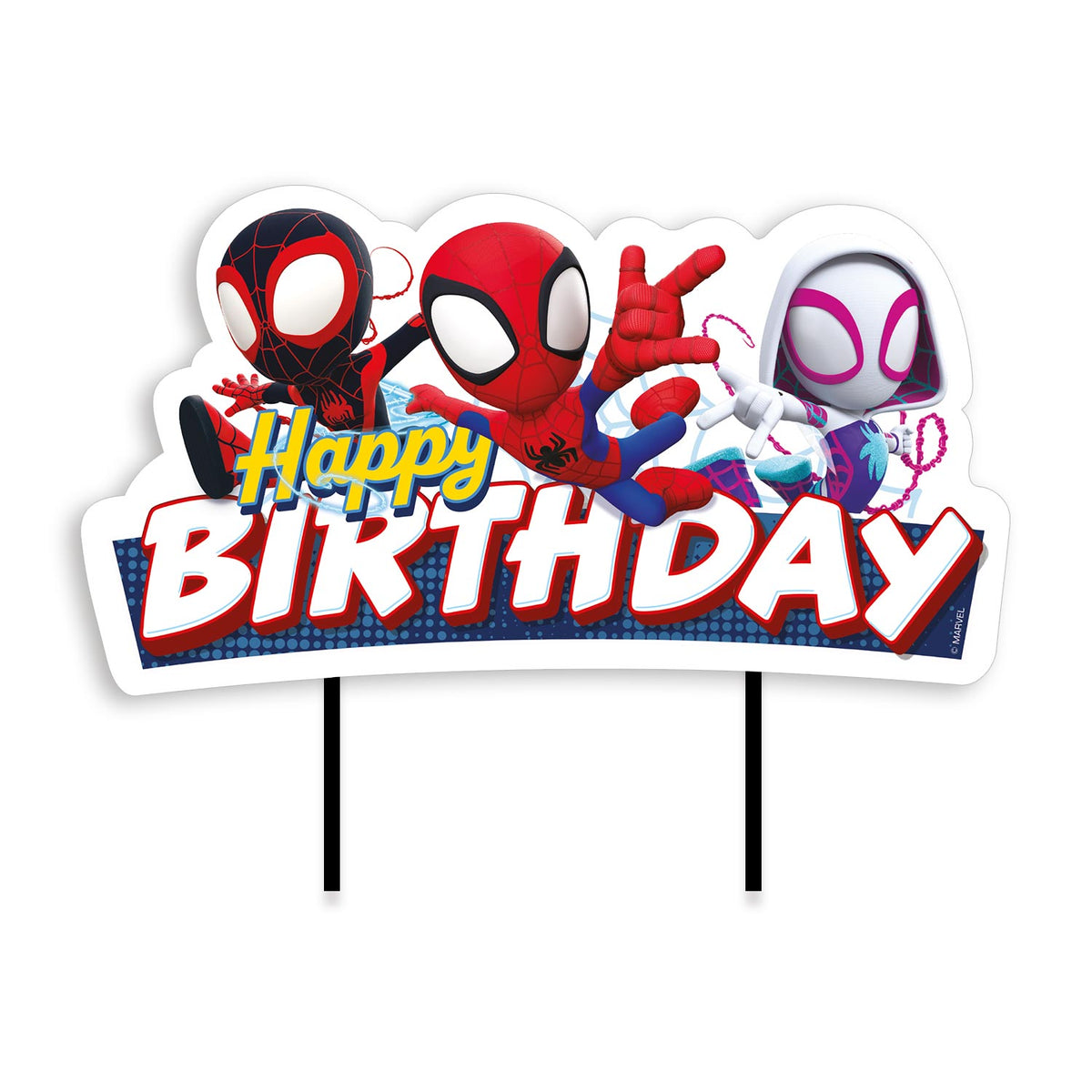 Spider-Man Taarttopper Happy Birthday – Miles Morales & Spider-Gwen – foto 2