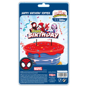 Spider-Man Happy Birthday Taarttopper – Miles Morales & Spider-Gwen – 17,5 cm