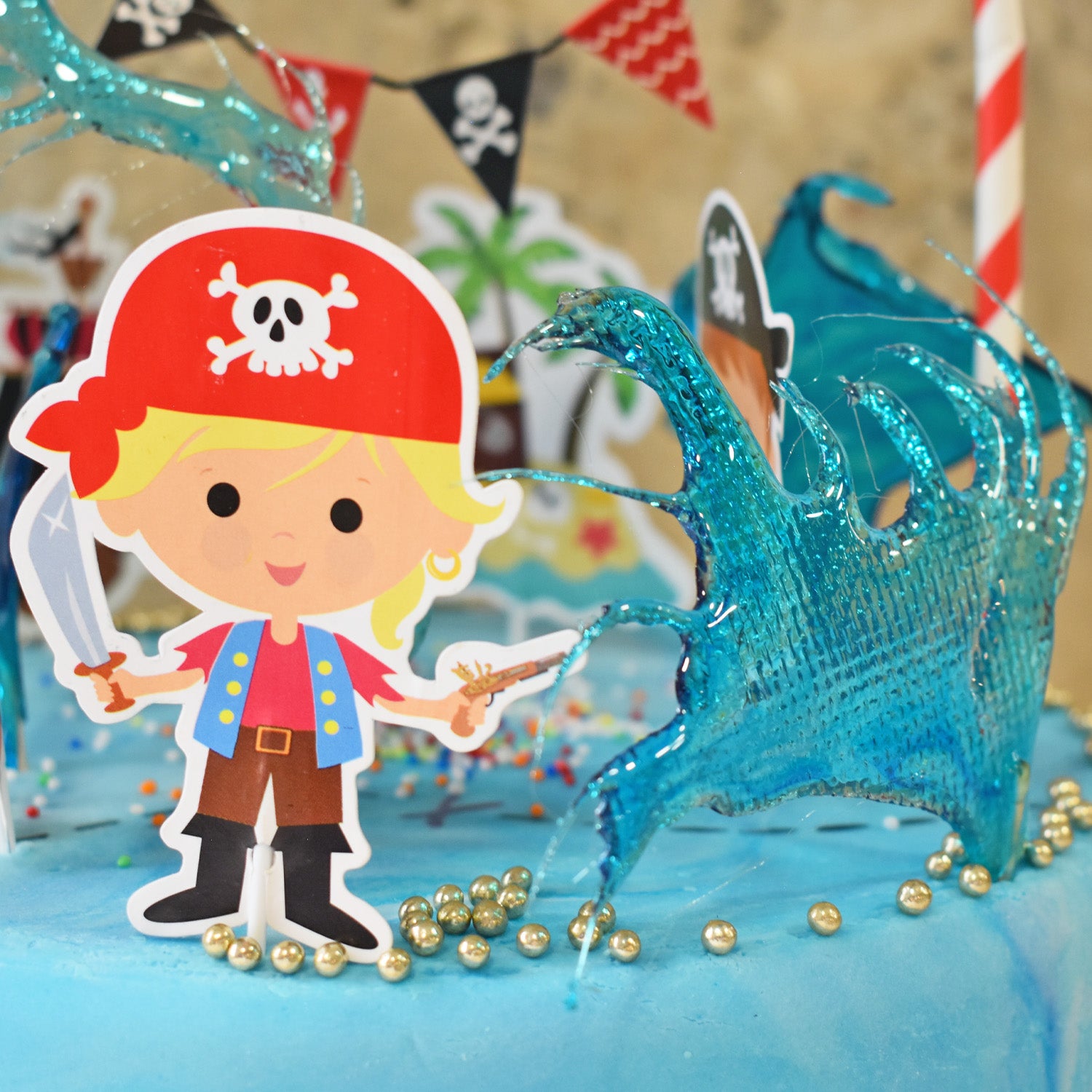 Piraten Cupcake Toppers – 6 stuks