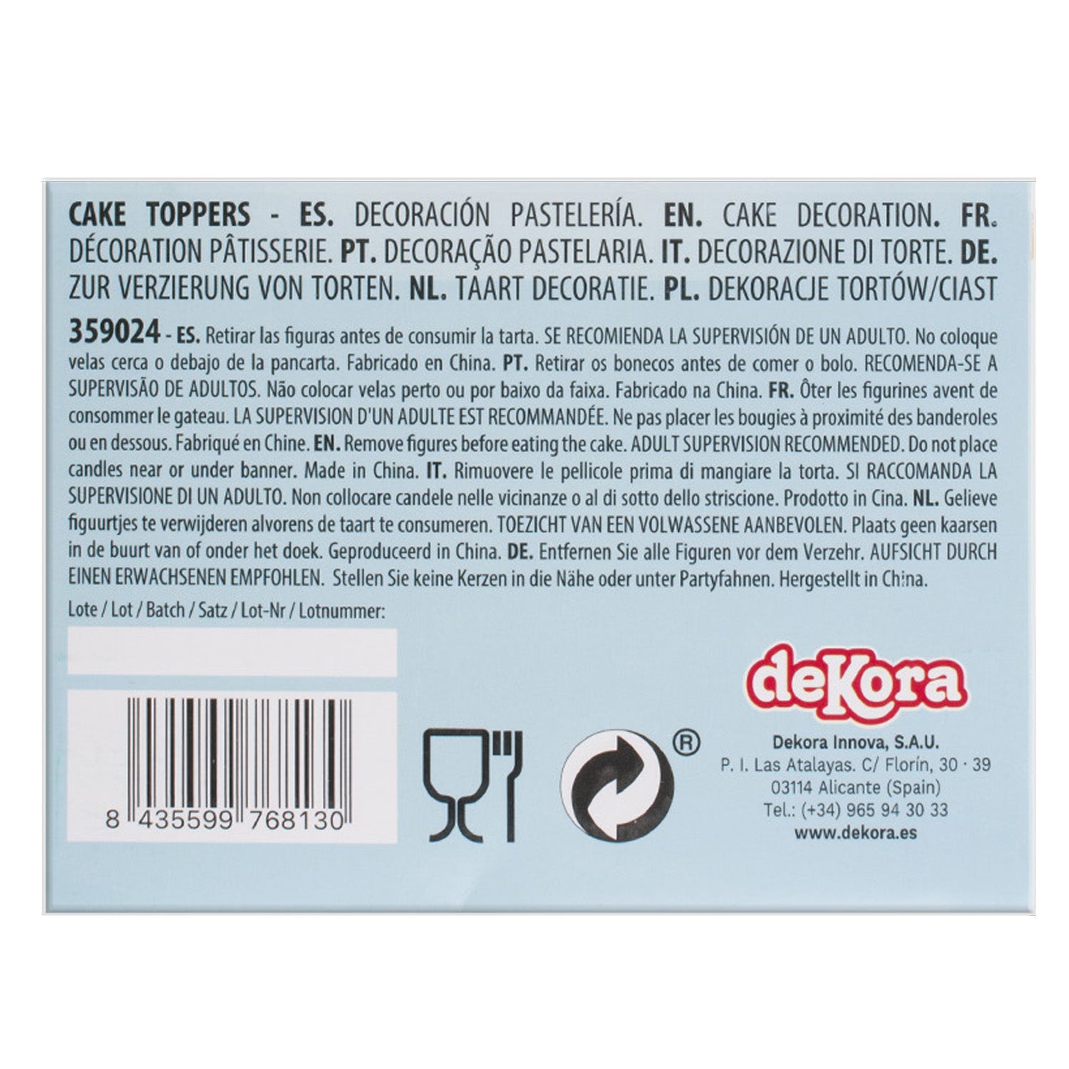 Piraten Cupcake Toppers – 6 stuks