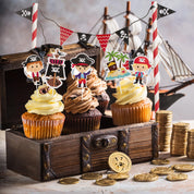 Piraten Cupcake Toppers – 6 stuks