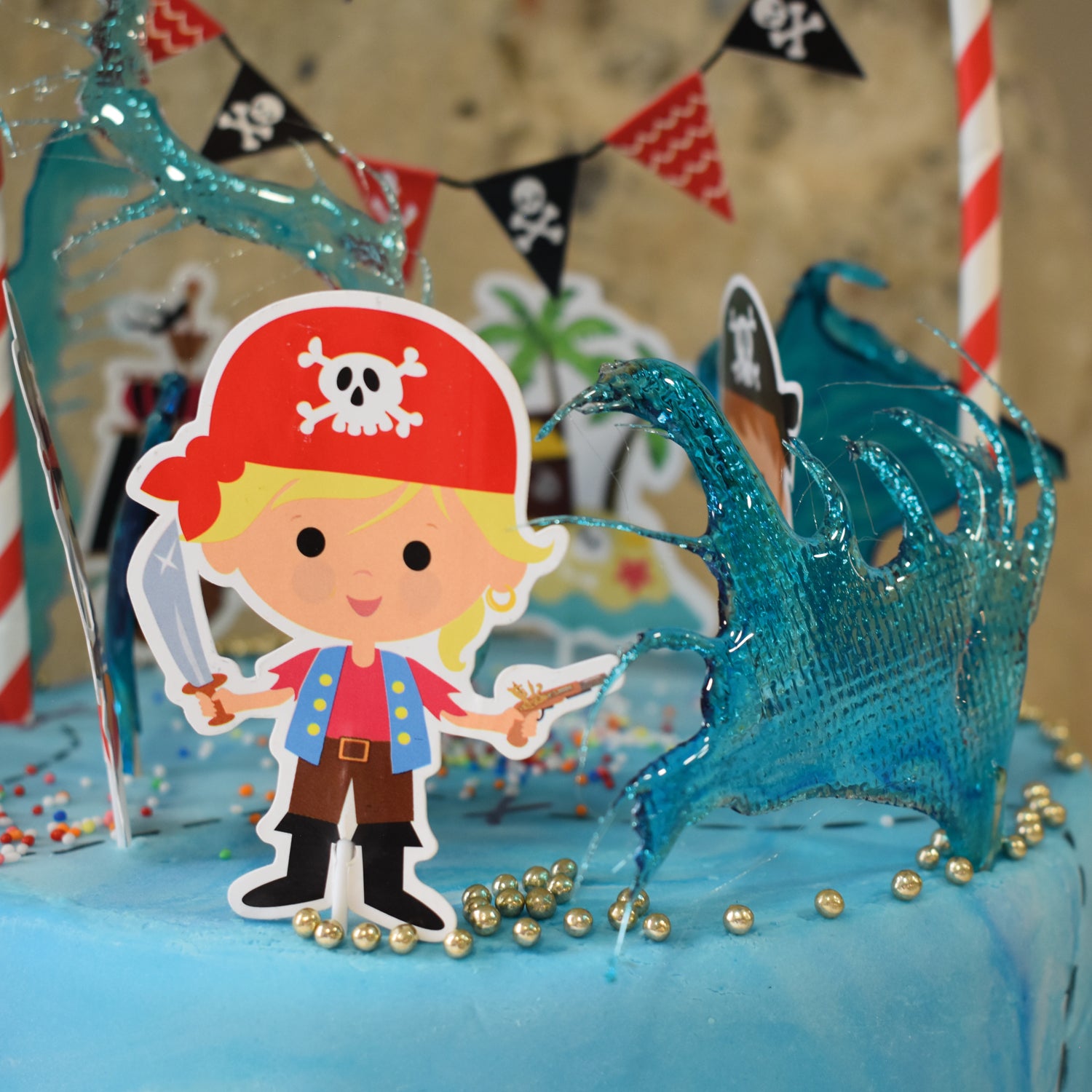 Piraten Cupcake Toppers – 6 stuks