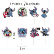 Lilo & Stitch Cupcak toppers – 16 stuks