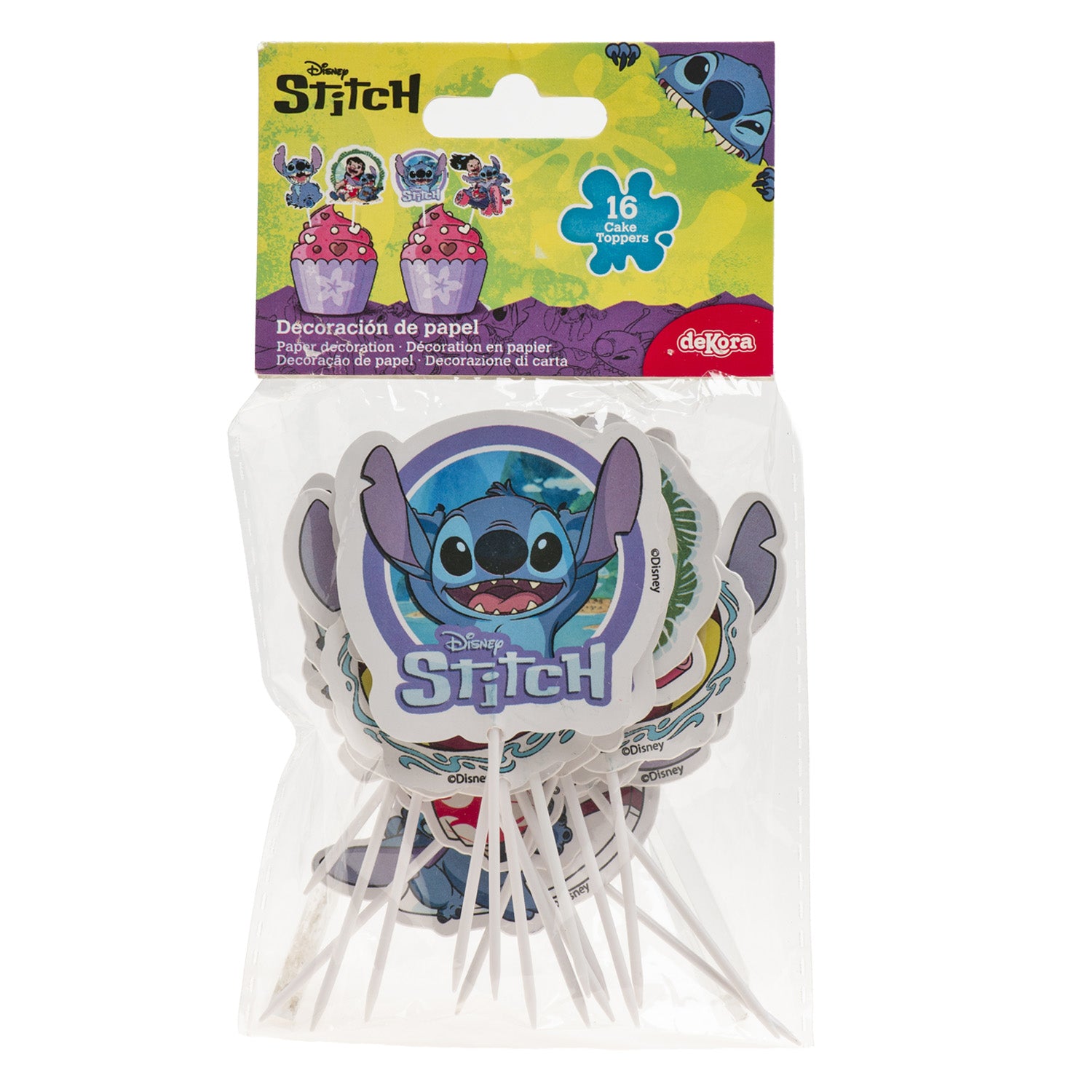Lilo & Stitch Cupcak toppers – 16 stuks