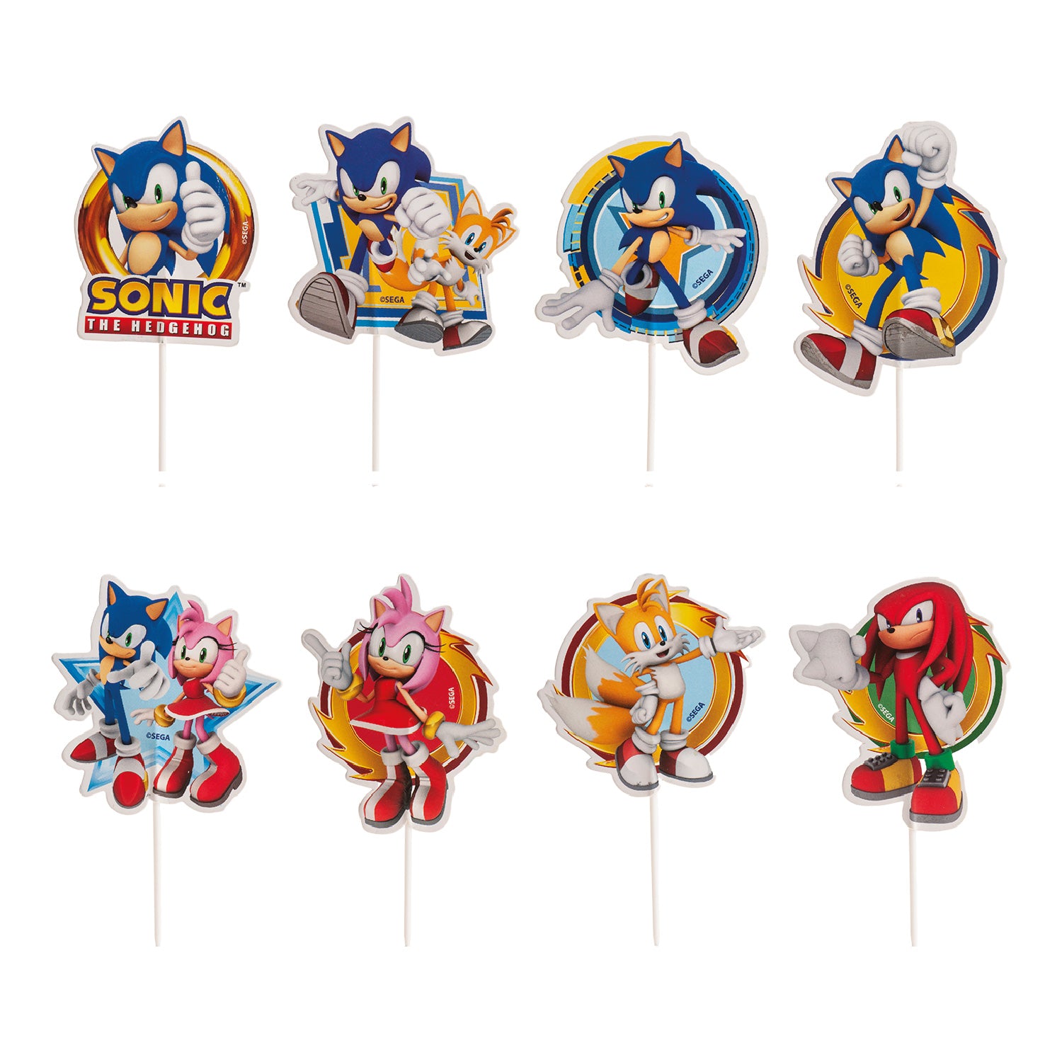 Sonic - Cupcake Toppers - 16 stuks per set