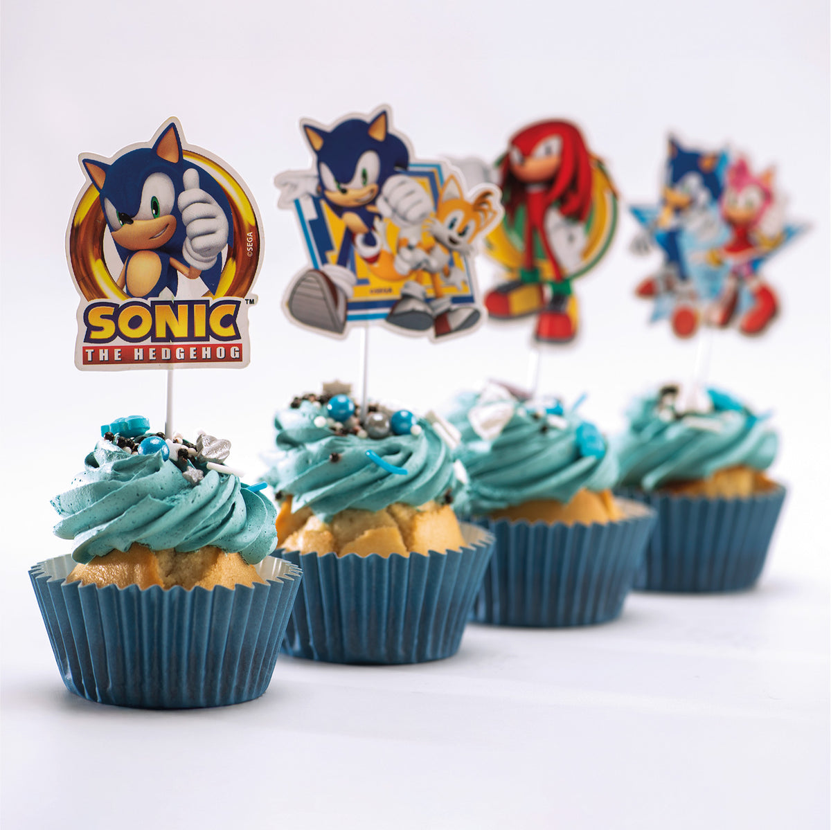 Sonic Cupcake Toppers – 16 stuks – foto 4