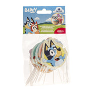 Bluey Cupcake Toppers – Set van 16 Stuks – Dekora