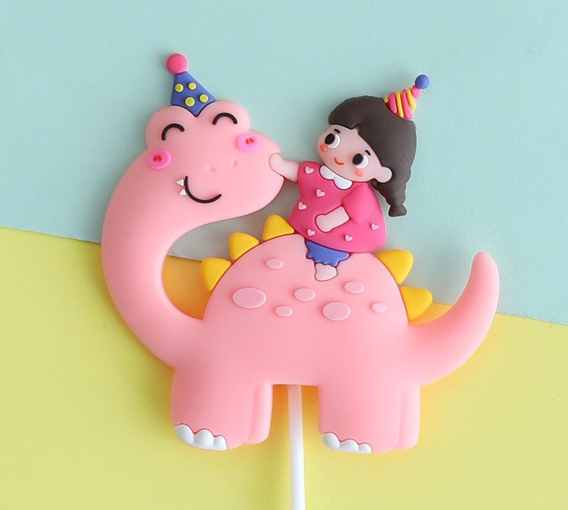 Set taarttoppers Dino's