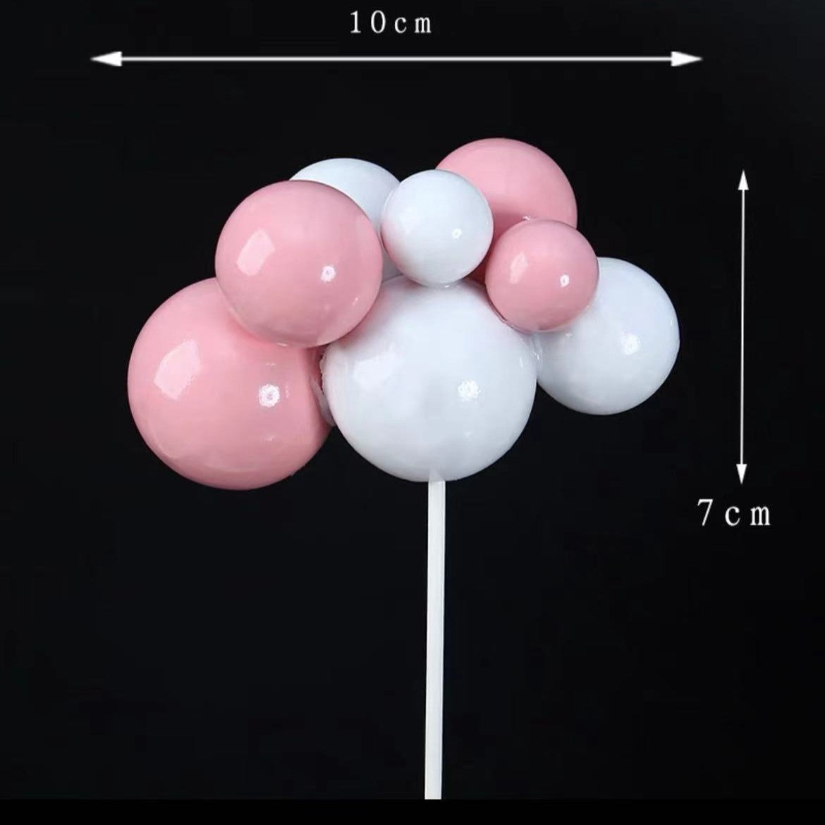 Faux Balloon Taart Topper – Luxe Ballon Cluster Cake Decoratie