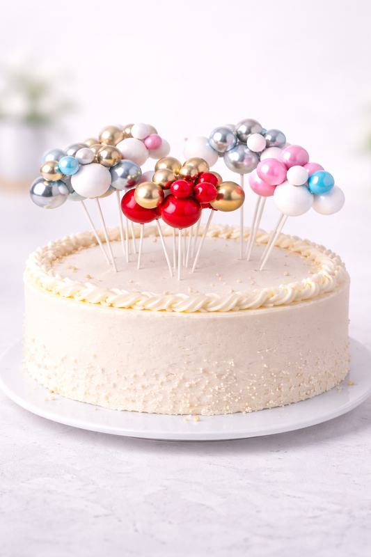 Faux Balloon Taarttopper – Ballon Cluster