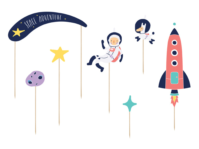 Taartdecoratie Set Ruimte – 7 stuks – foto 8