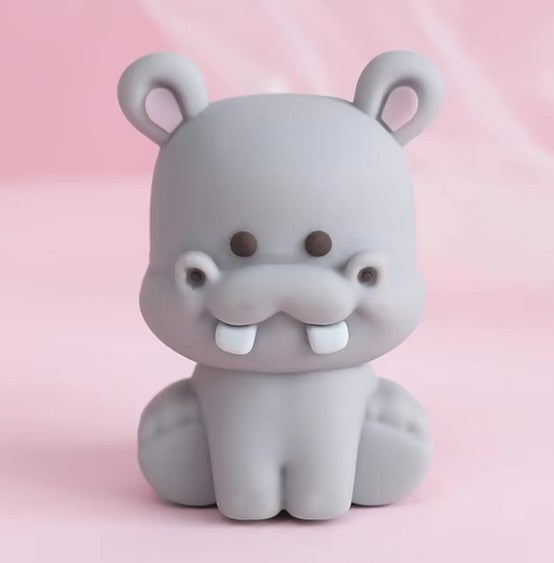 Nijlpaard taarttopper figuur uit de jungle set