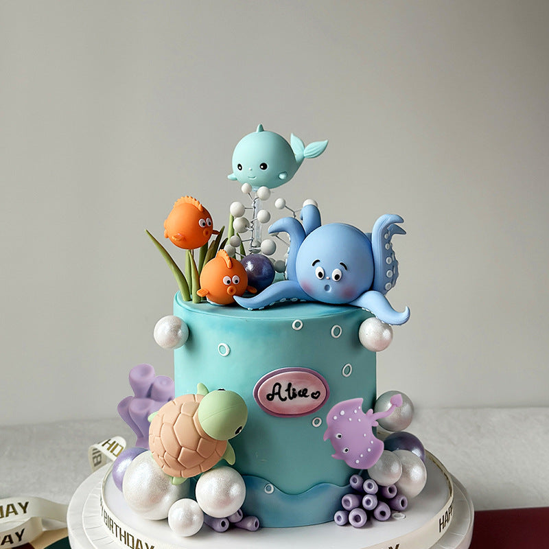 Taarttopper Figuren Set – Zeedieren Deluxe (Complete Set)