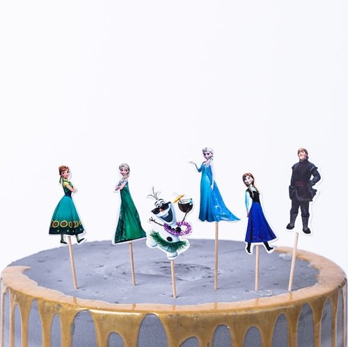 Frozen Cupcake Toppers Anna, Elsa & Olaf – 24 stuks