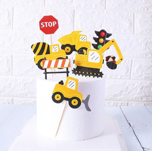 Taarttoppers Bouwvoertuigen Graafmachine – Set