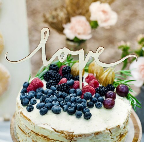 Taarttopper Love – Hout