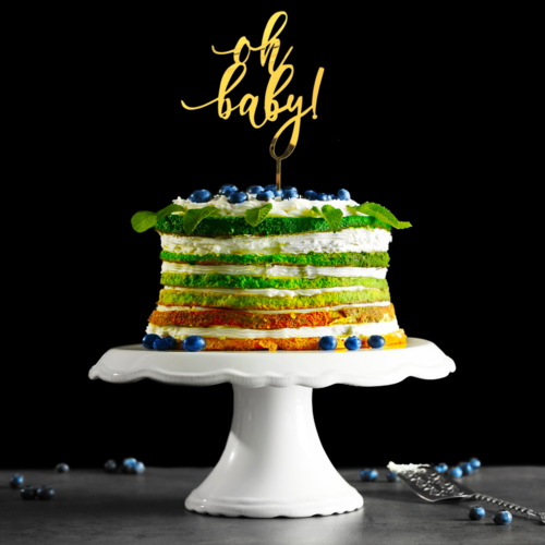 Taarttopper Oh Baby! – Goud