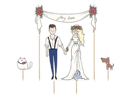 T-0529_PartyDeco_Bruiloft_Taarttopper_My_Love_Hond_Kat_m.jpg