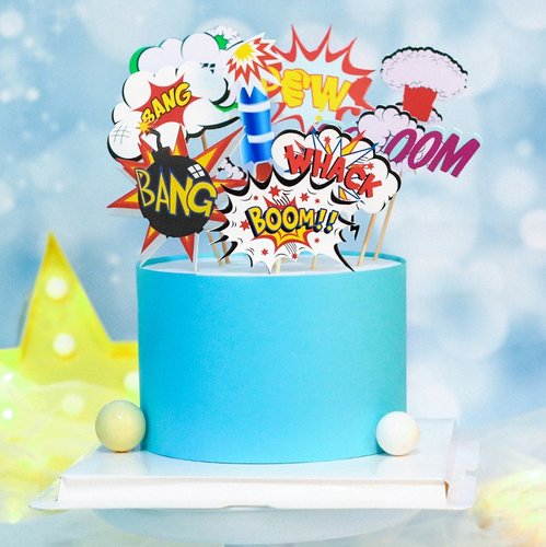 Taarttoppers Superheld Cartoon – Set