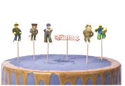 T-0537-Taart Decoratie - Roblox - Cupcake Toppers - Set - 24 stuks