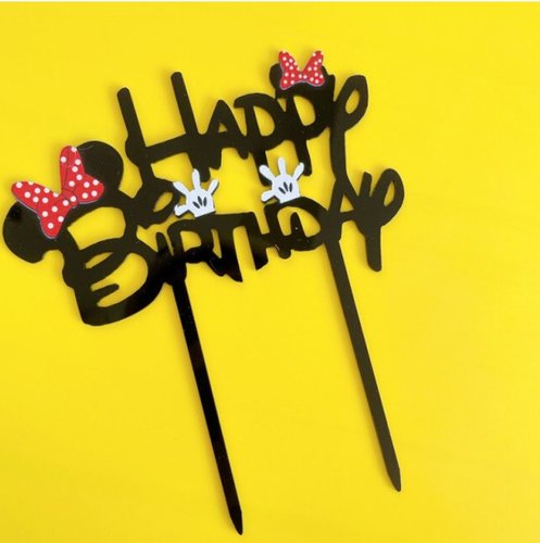 Taarttopper Minnie Mouse Happy Birthday