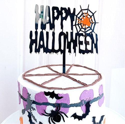 Halloween Taarttopper Happy Halloween Spin – Acryl