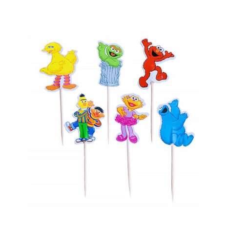 Sesamstraat Cupcake Toppers – 12 stuks