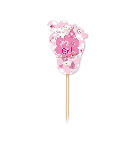 Cupcake Toppers It's a Girl – 24 stuks