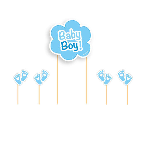 Taarttoppers Baby Boy – Blauwe Set