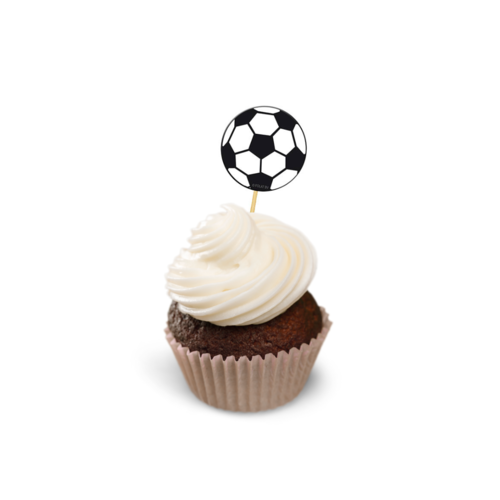 Voetbal Cupcake Toppers – 20 stuks