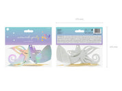 T-0699-PartyDeco Zeemeermin Taarttopper Set Iriserend