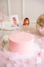 T-0725-Fotohouders Bruiloft Taarttopper Hartjes Metaal
