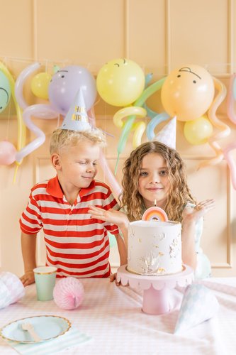 Taartkaarsje Regenboog – Pastel