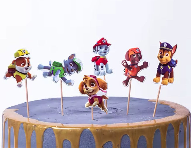 Cupcake Decoratie Paw Patrol Taarttopper 24 stuks - T-0737