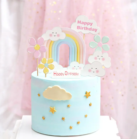 Taarttopper Regenboog Unicorn