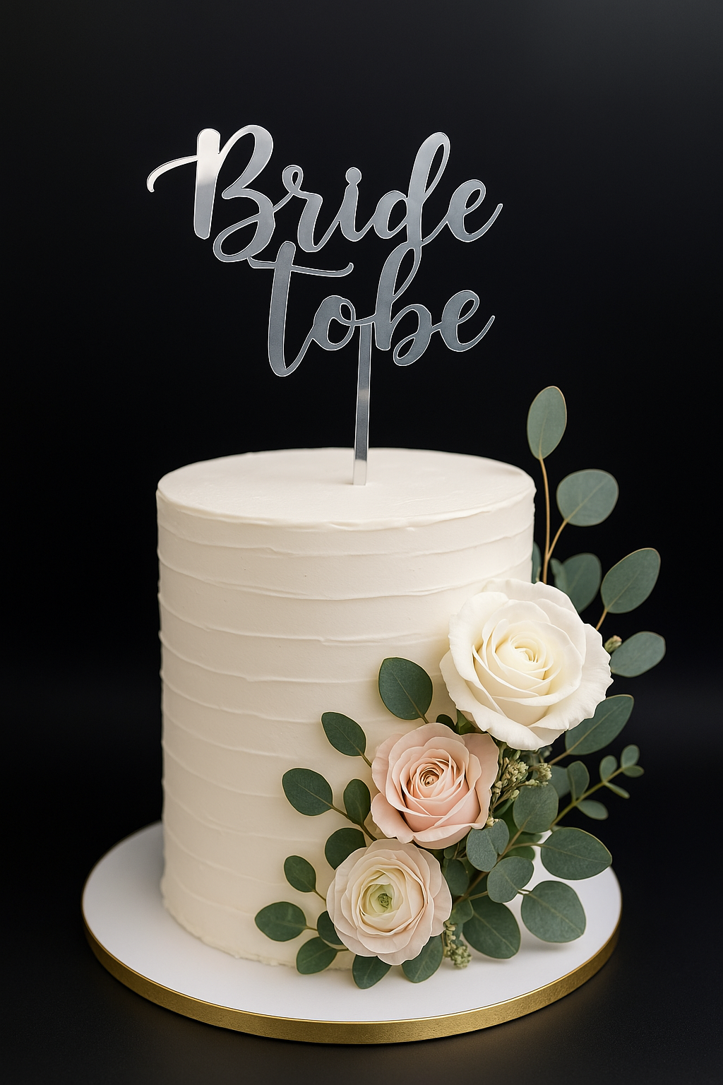 Taarttopper Bride to Be – Zilver