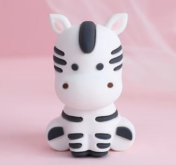Zebra taarttopper figuur uit de jungle set