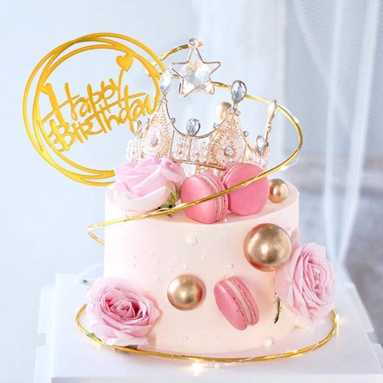 Feestelijke taart met taartdecoratie